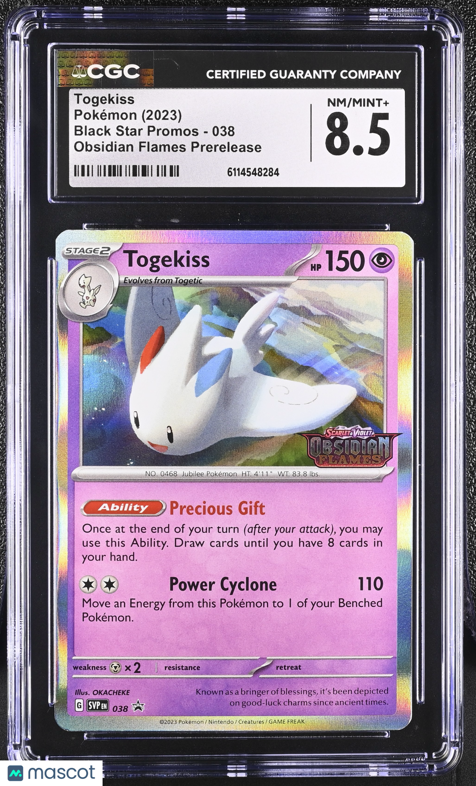 2023 Pokemon Togekiss #038 CGC 8.5