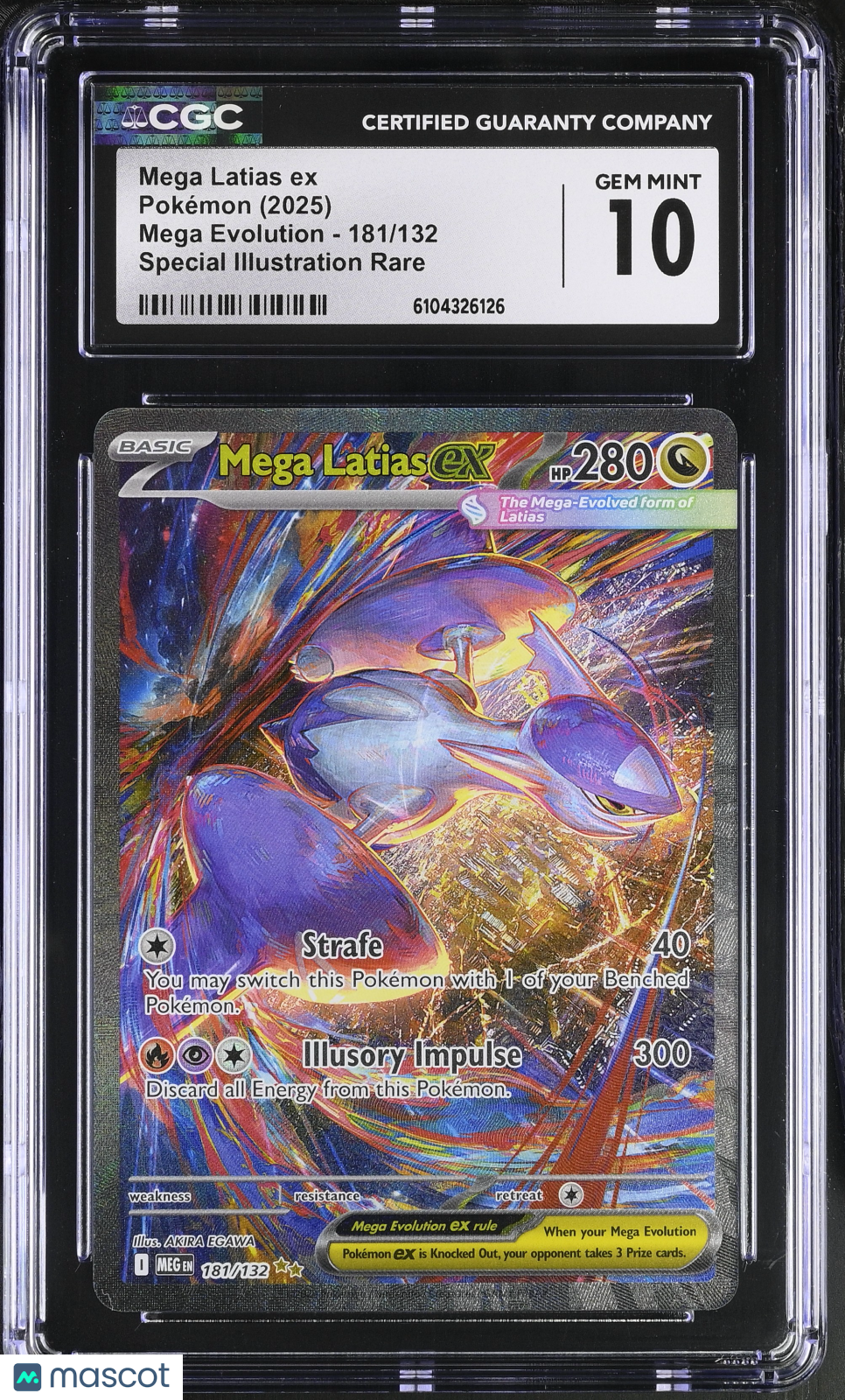 2025 Pokemon Mega Latias ex #181/132 Special Illustration Rare CGC 10