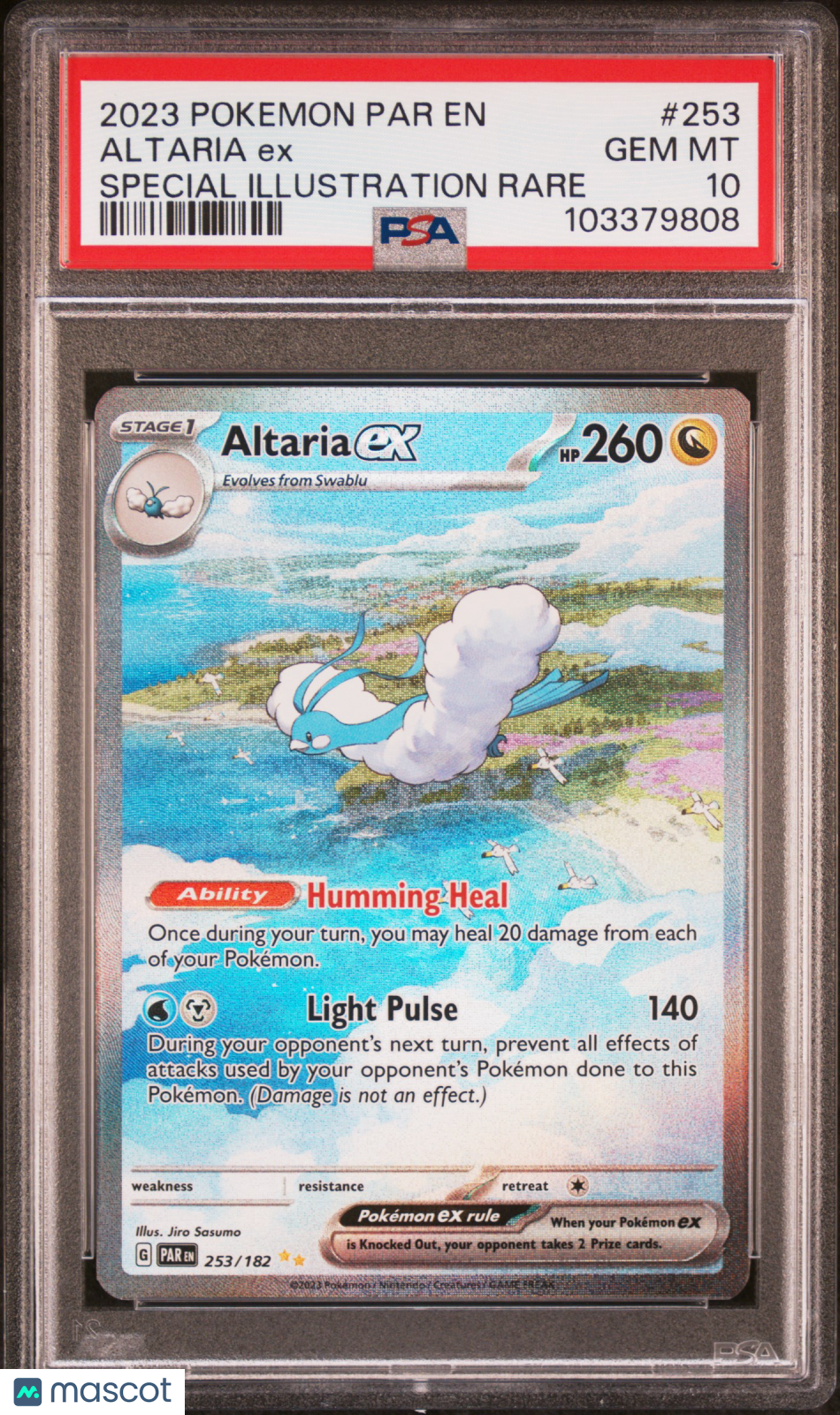 2023 Pokemon Par EN-Paradox Rift Altaria EX #253 Special Illustration Rare PSA 10