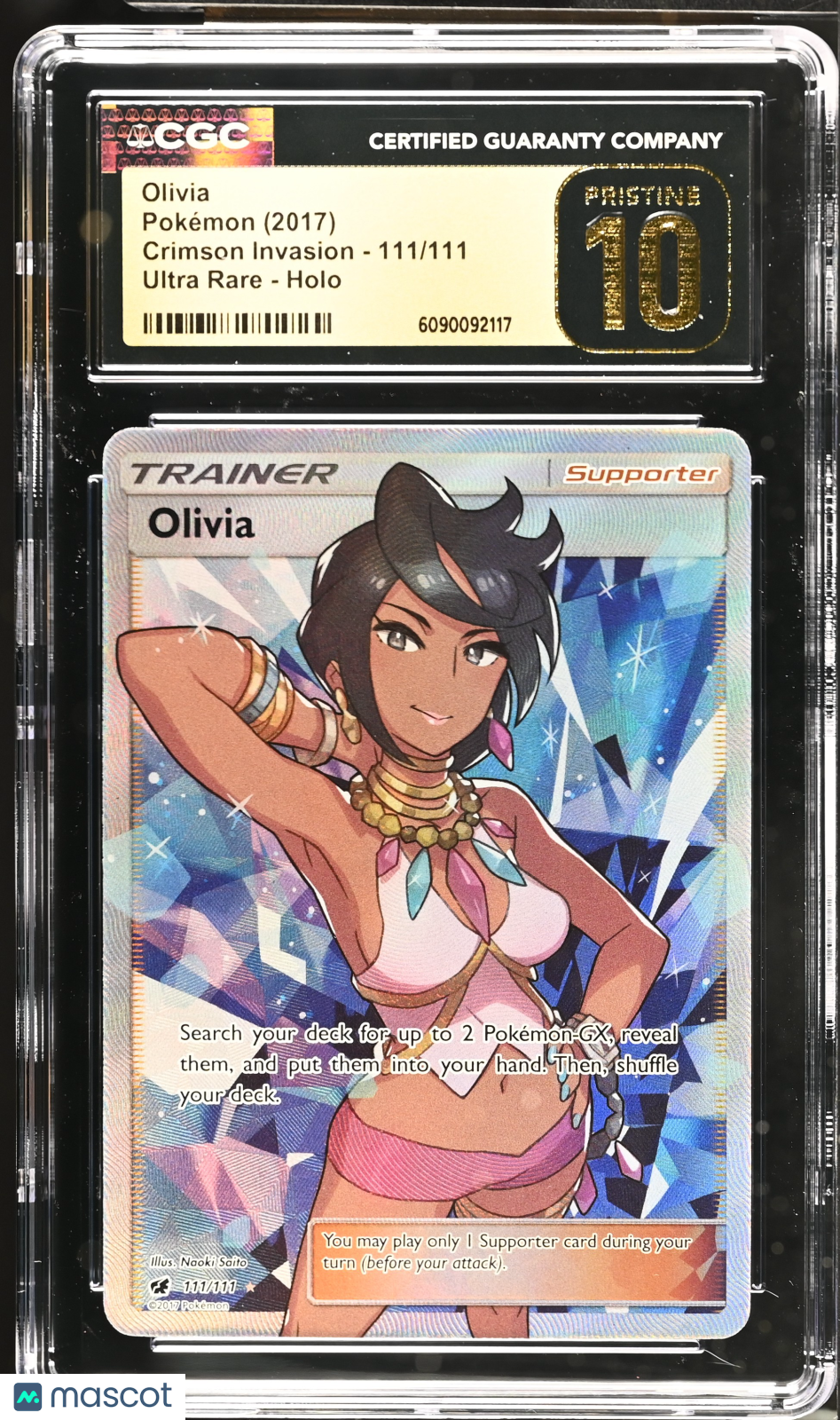 2017 Pokemon Olivia #111/111 Ultra Rare CGC 10