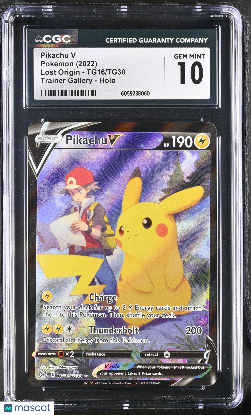2022 Pokemon Pikachu V #TG16/TG30 CGC 10