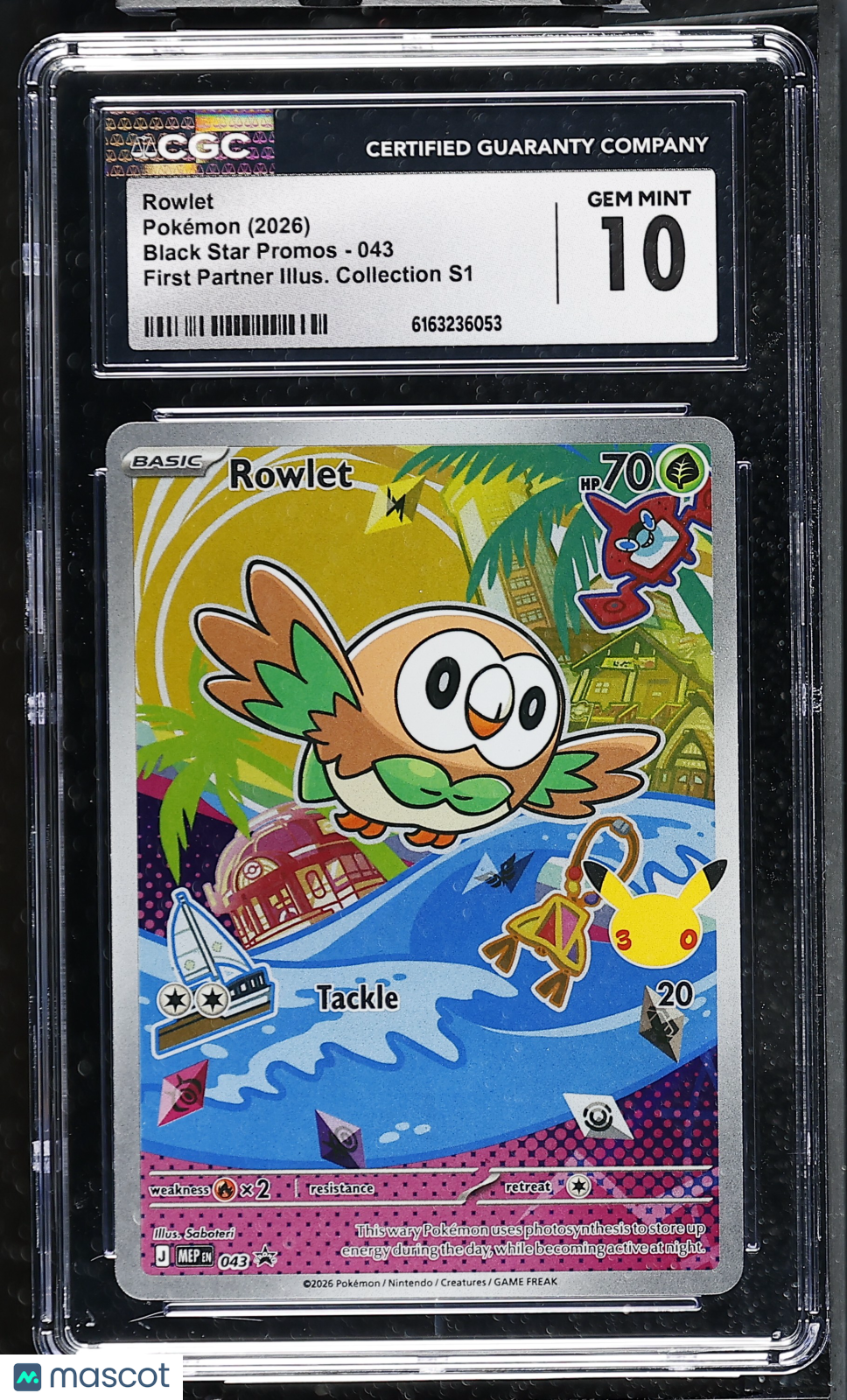 2026 Pokemon Rowlet #043 CGC 10