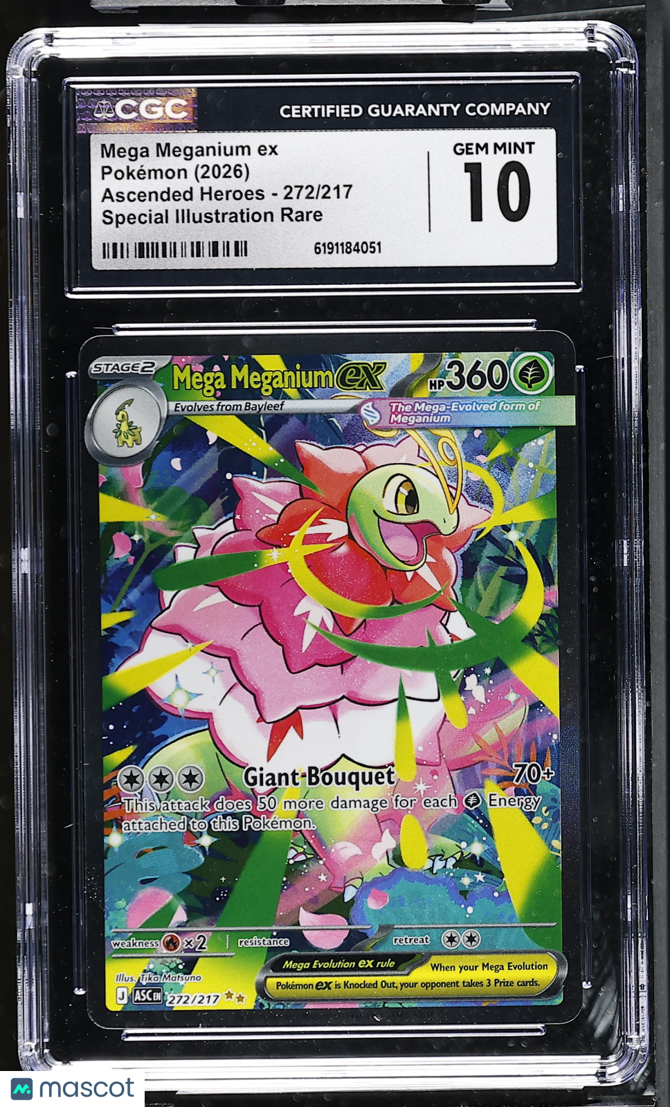 2026 Pokemon Ascended Heroes Mega Meganium ex SIR CGC 10 #272/217