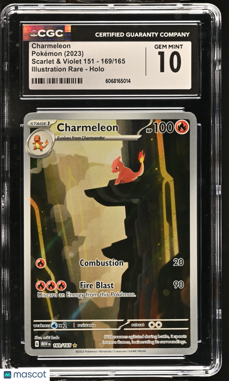 2023 Pokemon Charmeleon #169/165 Illustration Rare CGC 10