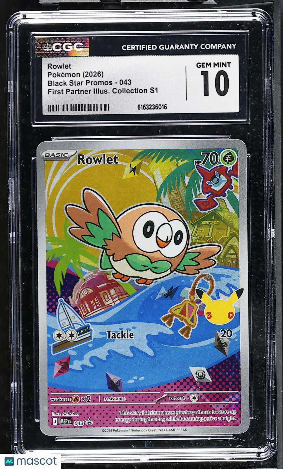 2026 Pokemon Rowlet #043 CGC 10