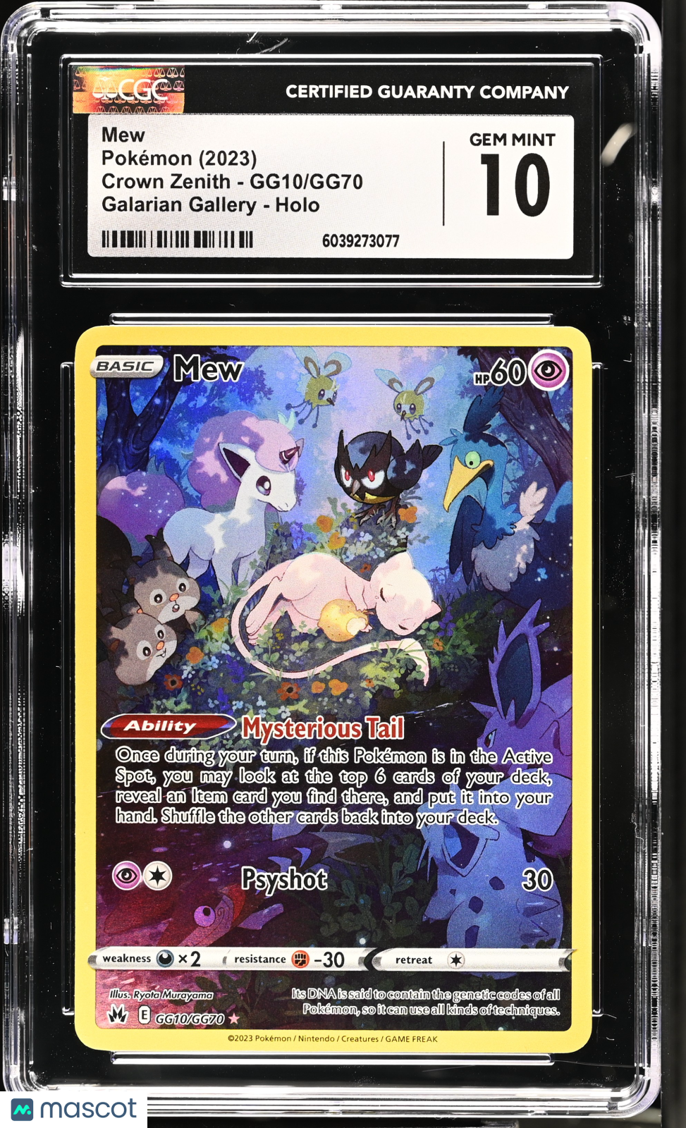 2023 Pokemon Mew #GG10/GG70 CGC 10