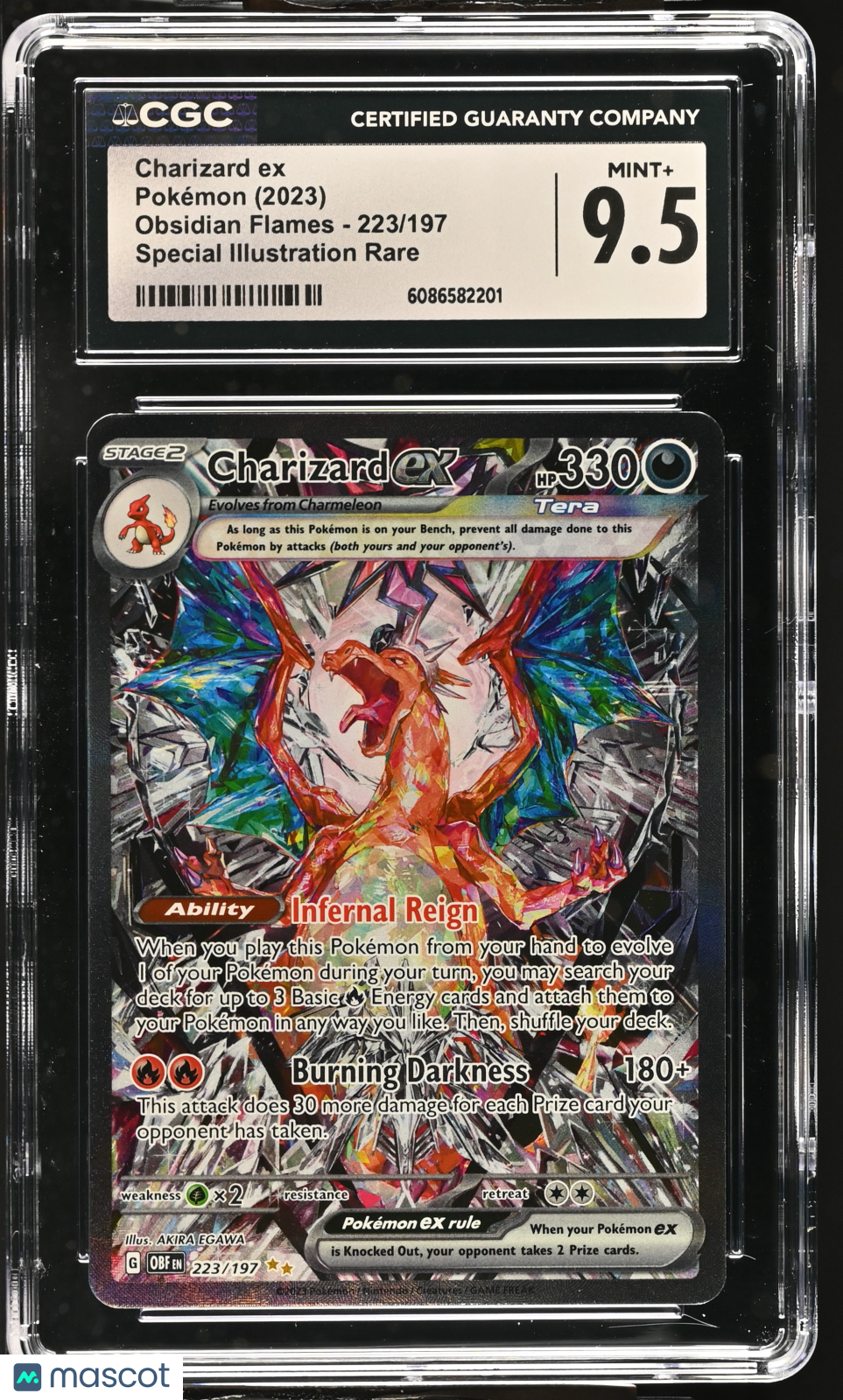2023 Pokemon Charizard ex #223/197 Special Illustration Rare CGC 9.5