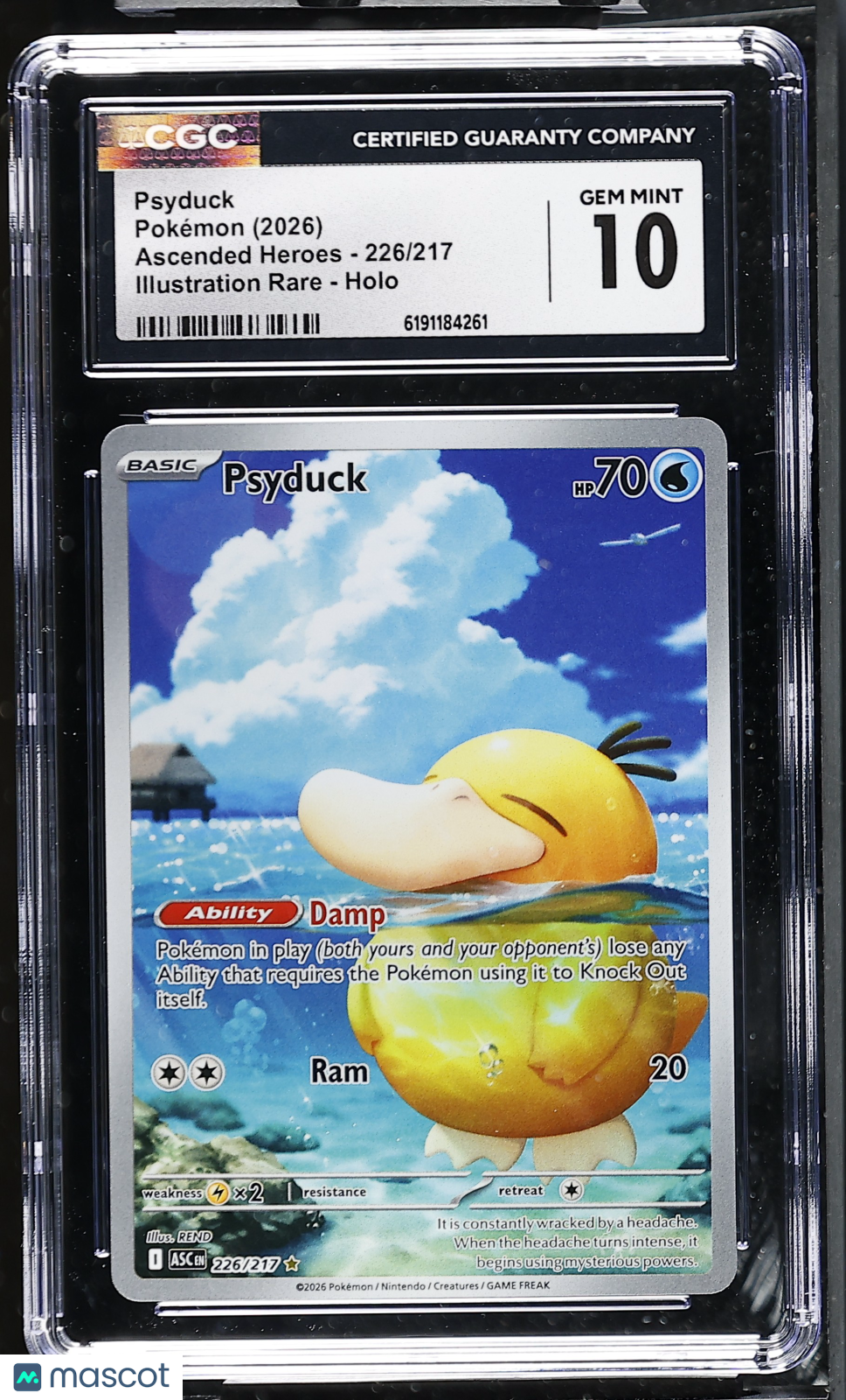 2026 Pokemon Psyduck #226/217 Illustration Rare CGC 10