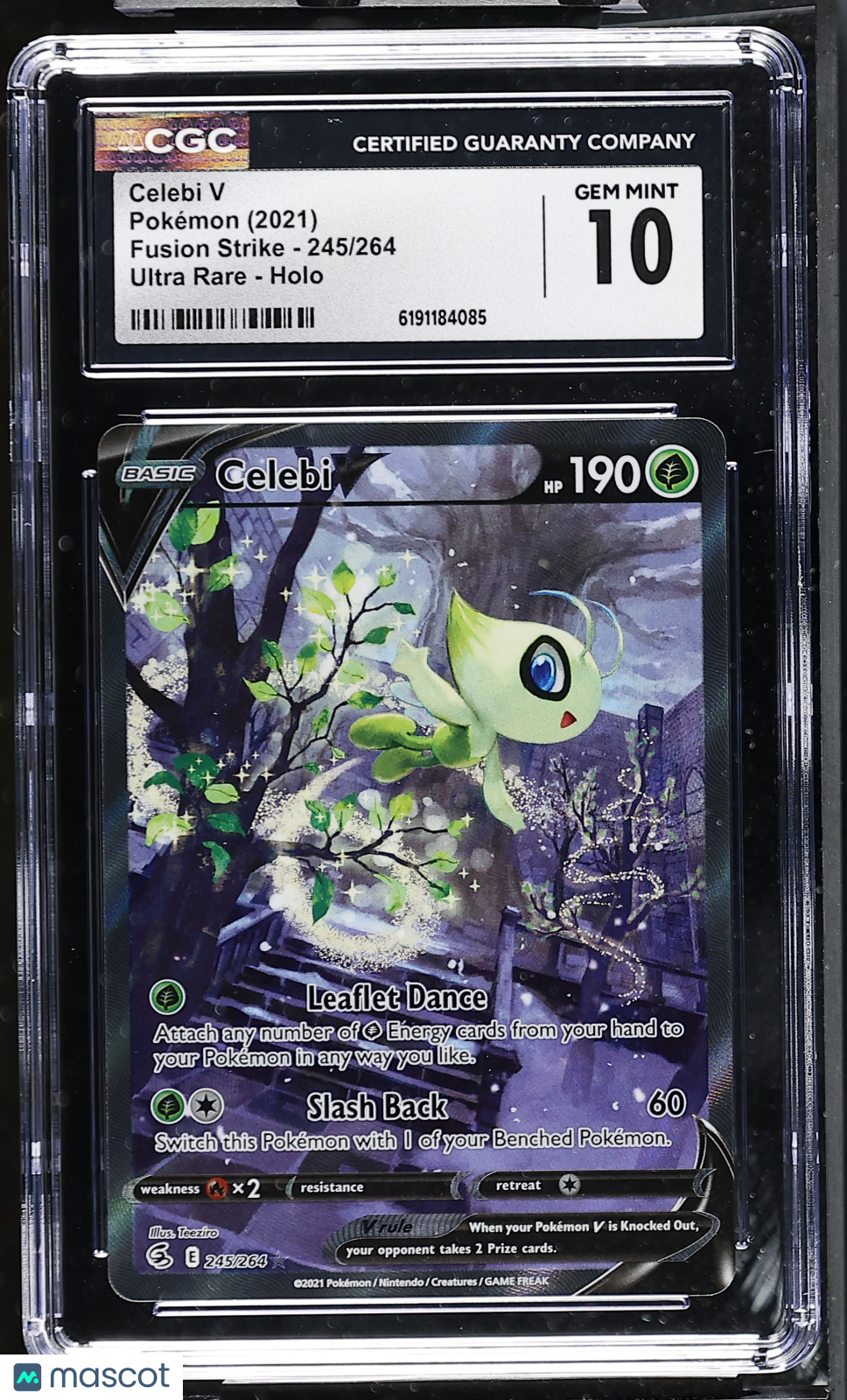 2021 Pokemon Celebi V #245/264 Ultra Rare CGC 10