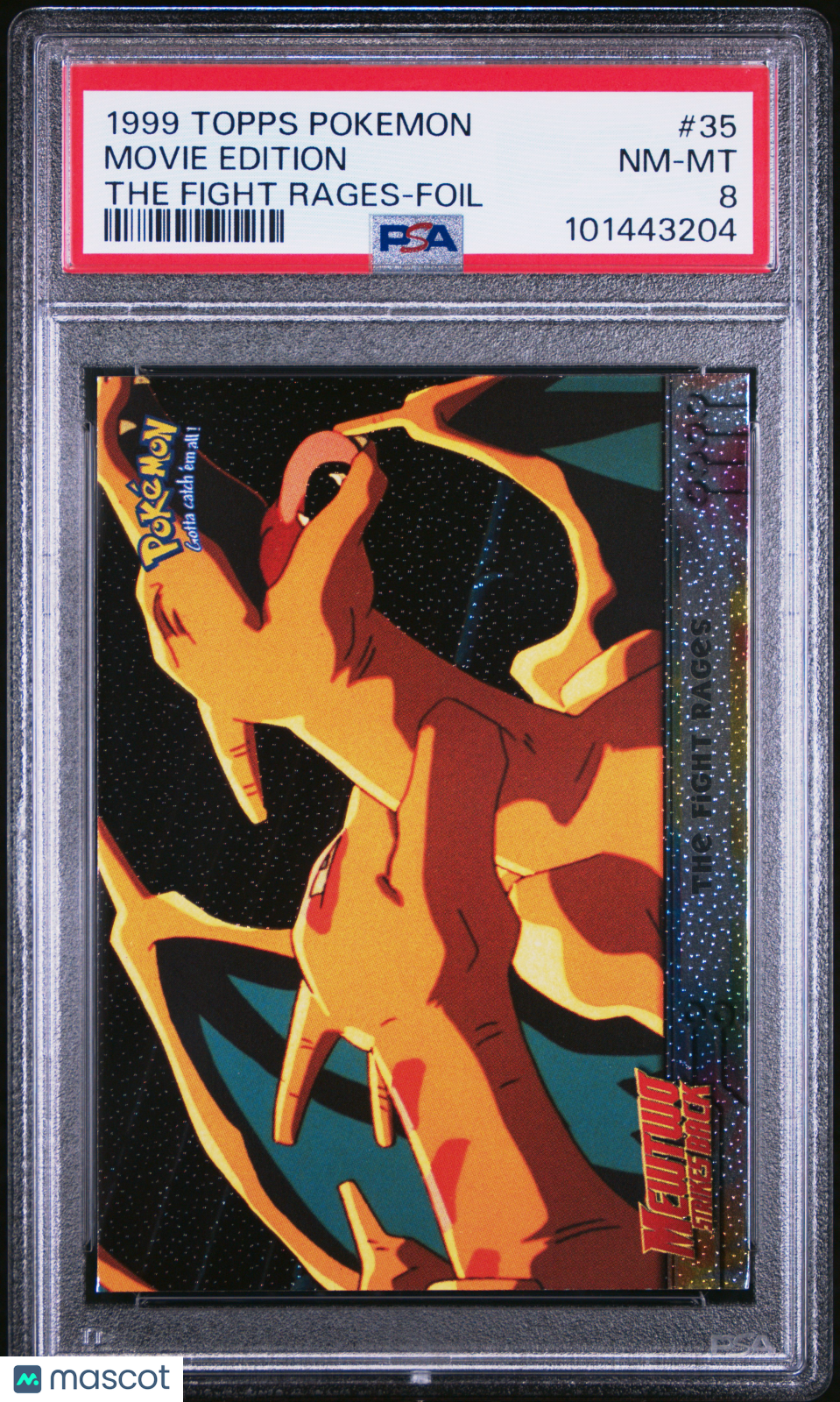 1999 Topps Pokemon The Movie Edt Movie Edition #35 PSA 8