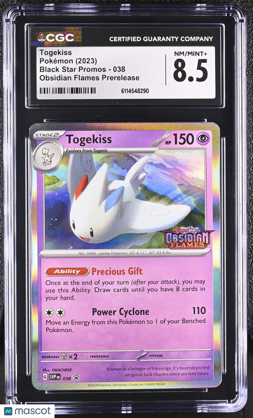 2023 Pokemon Togekiss #038 CGC 8.5