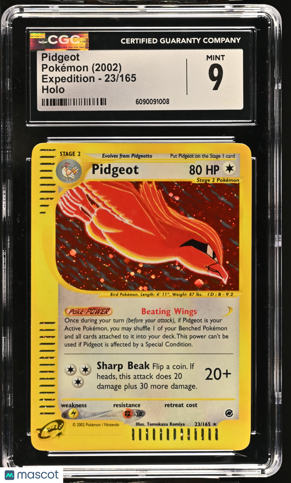 2002 Pokemon Pidgeot #23/165 CGC 9