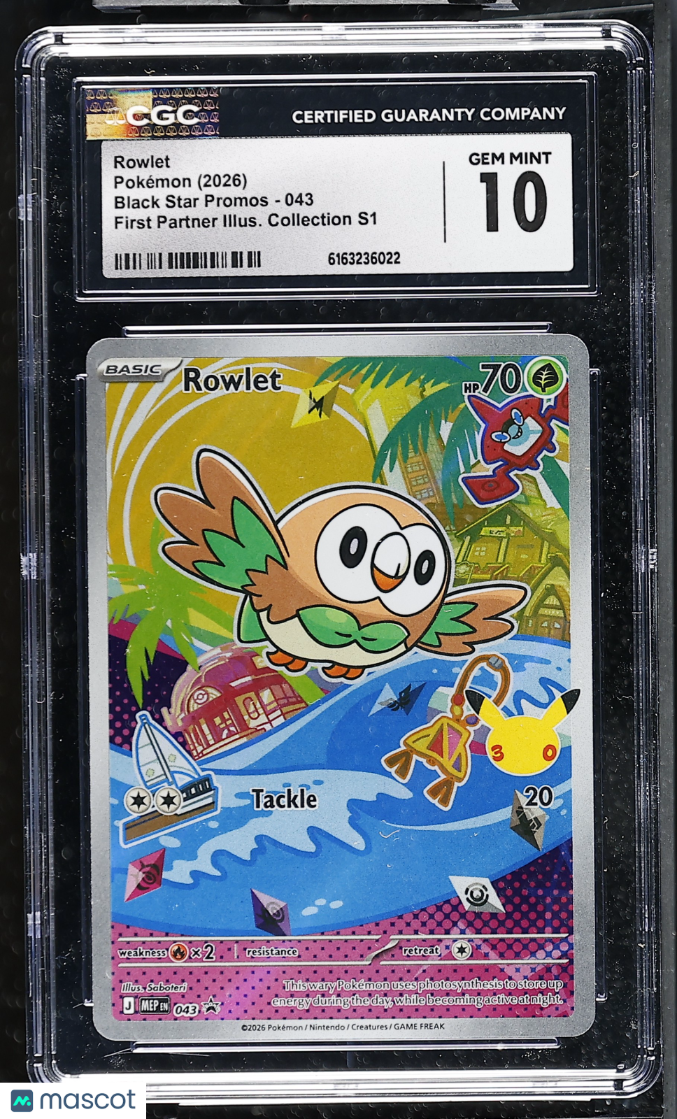 2026 Pokemon Rowlet #043 CGC 10