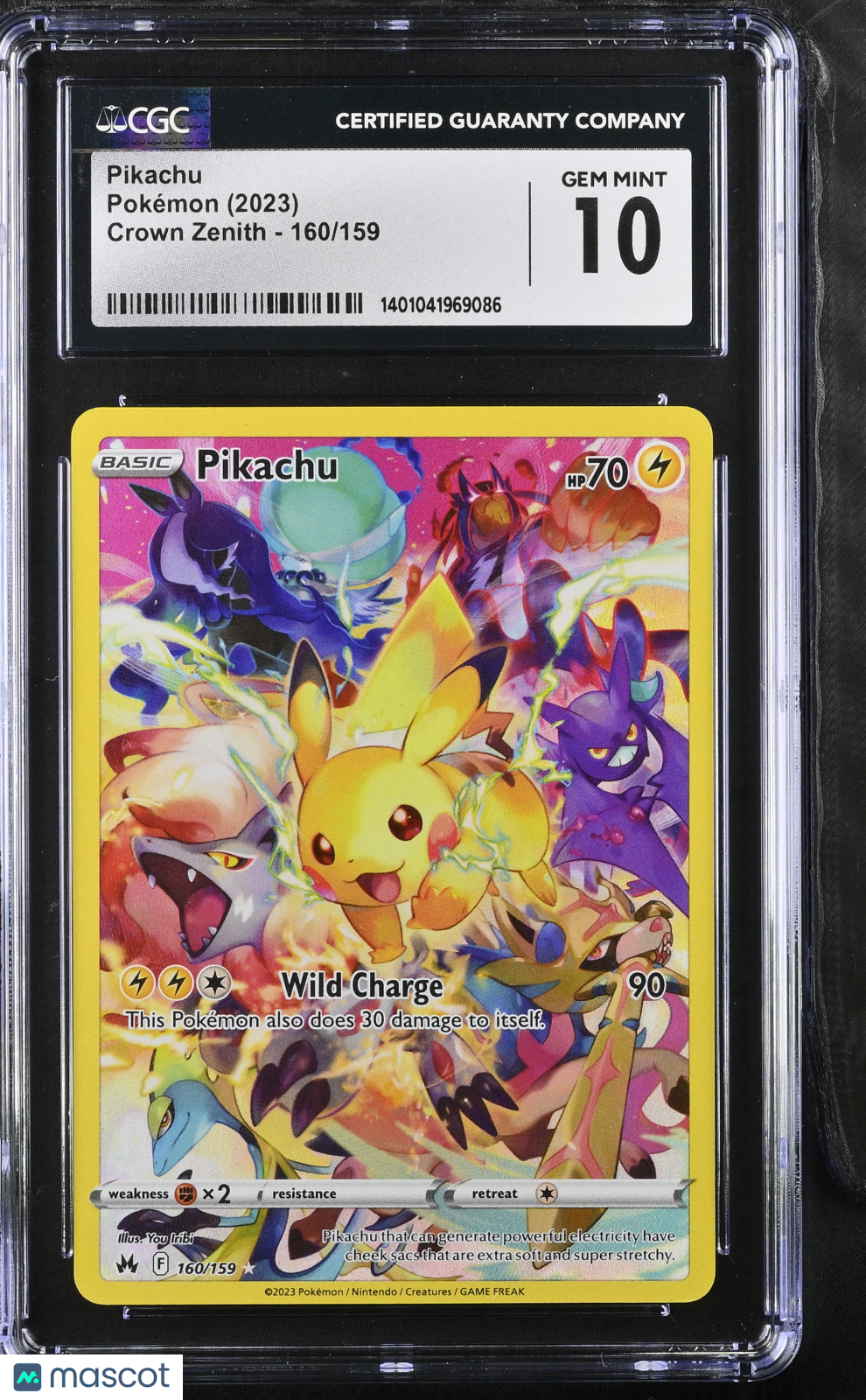 2023 Pokemon Pikachu #160/159 Secret Rare CGC 10