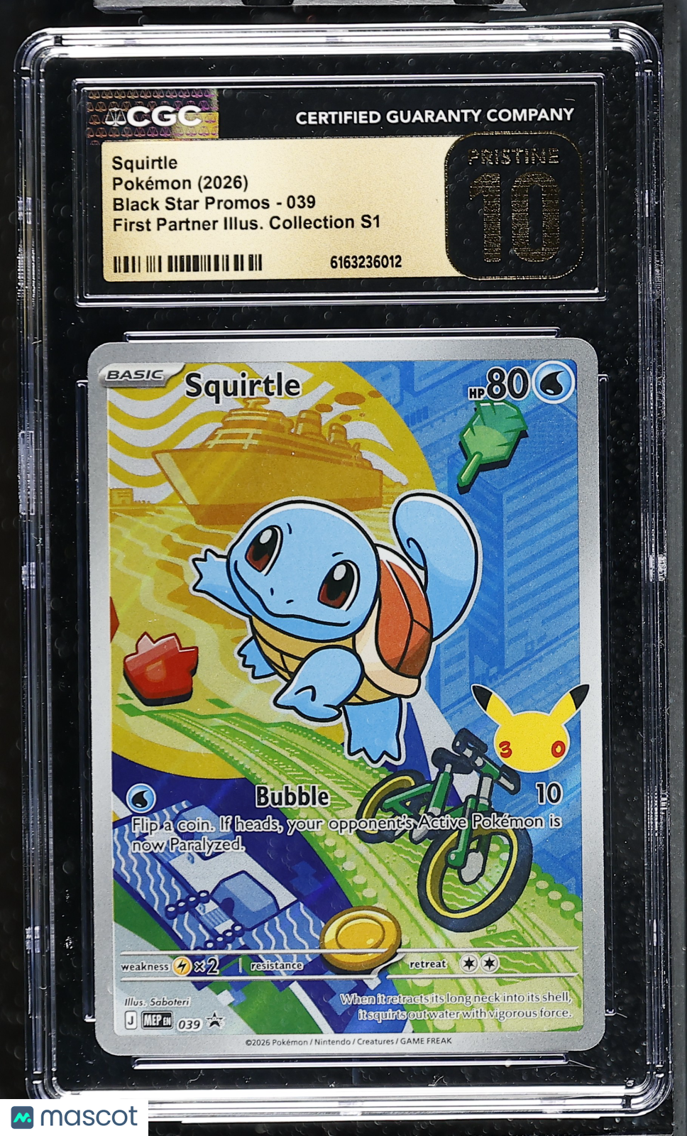 2026 Pokemon Squirtle #039 CGC 10