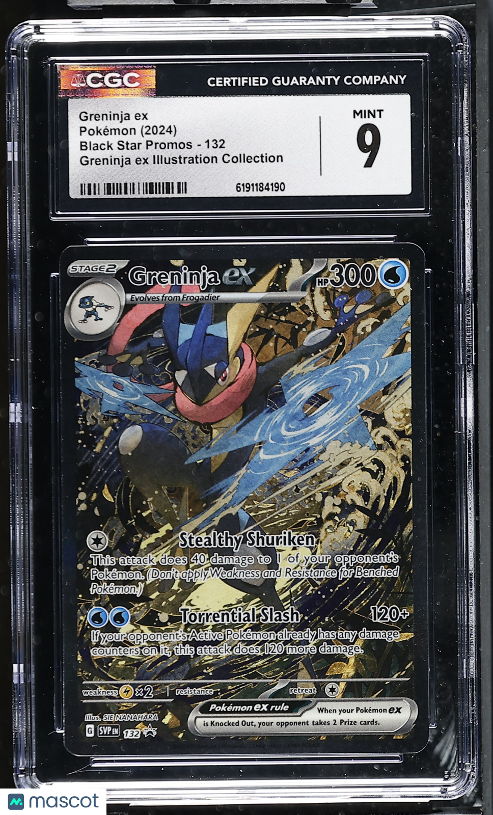 2024 Pokemon Greninja ex #132 CGC 9