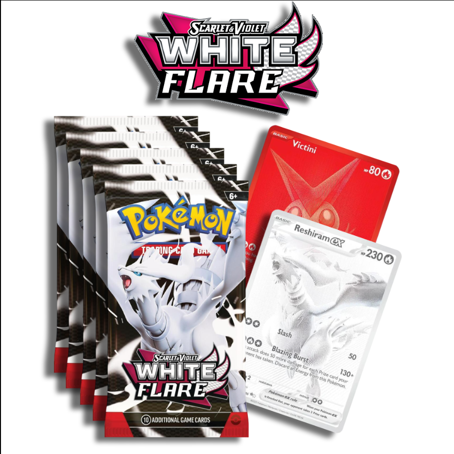 (5x)White Flare Booster Pack