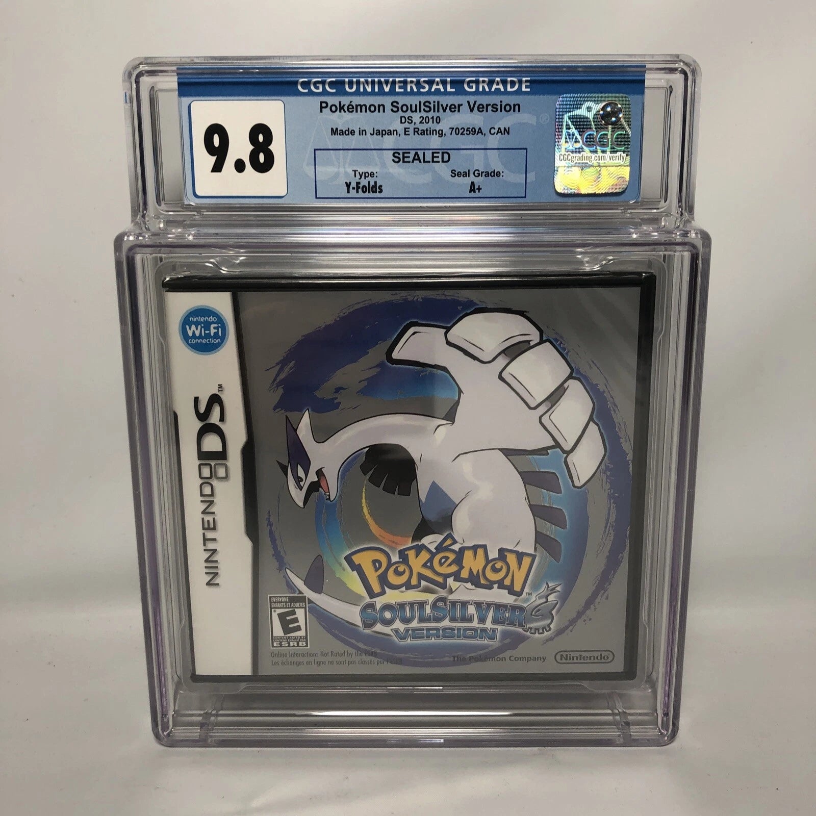 Vintage Pokemon: Graded CGC 9.8 Pokemon Soul Silver Nintendo DS game (SEALED)